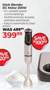 Stellar Stick Blender DC Motor 200W