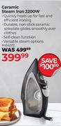 Stellar Ceramic Steam Iron 2200W