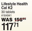 Lifestyle Health Cal K2 30 Tablets