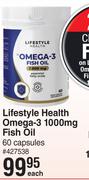 Lifestyle Health Omega-3 1000mg Fish Oil 60 Capsules