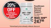 Food Grown Burnout Adrenal Support 60 Capsules
