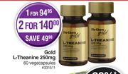 Dis-Chem Gold L-Theanine 250mg 60 Vegecapsules-For 1