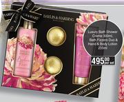 Baylis & Harding Luxury Bath Shower Creme 300ml,Bath Fizzers Dup & Hand & Body Lotion 200ml-Per Set 
