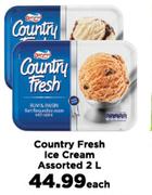 Country Fresh Ice Cream Assorted-2Ltr Each