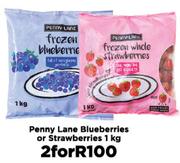 Penny Lane Blueberries Or Strawberries-For 2 x1Kg