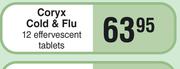 Coryx Cold & Flu-12 Effervescent Tablets