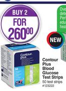 Contour Plus Blood Glucose Test Strips-For 2 x 50 Test Strips