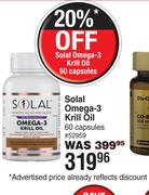 Solar Omega-3 Krill Oil-60 Capsules