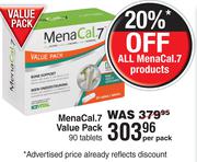 MenaCal.7 Value Pack-90 Tablets Per Pack