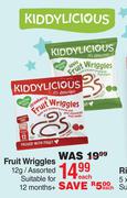 Kiddylicious Fruit Wriggles Assorted-12g Each