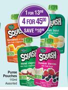 Squish Puree Pouches Assorted-110ml