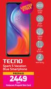 Tecno Spark 5 Vacation Blue Smartphone-Each