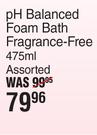 Gynaguard pH Balanced Foam Bath Fragrance-Free Assorted-475ml