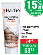 Hair Go Removal Cream For Men-125ml