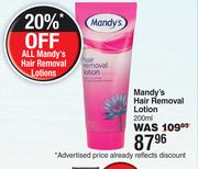 Mandy's Hair Removal Lotion-200ml