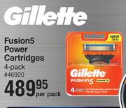 Gillette Fusion 5 Power Cartridges 4 Pack-Per Pack