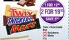 Twix Chocolate Bar Or Snickers Or Mars-50g Each