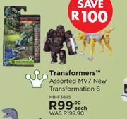 Transformers Assorted MV7 New Transformation 6 HB-F3895-Each