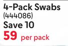 4 Pack Swabs-Per Pack