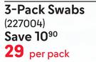 3 Pack Swabs-Per Pack