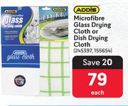 Addis Microfibre Glass Drying Cloth Or Dish Drying Cloth-Each
