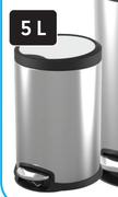 Primaries 5L Stainless Steel Pedal Bin