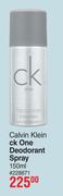 Calvin Klein Ck One Deodorant Spray-150ml