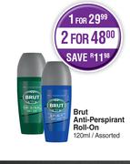 Brut Anti Perspirant Roll On Assorted-120ml