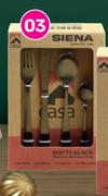 Casa 16-Piece Black Cutlery Set 850024312