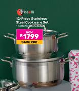 Tissolli 12-Piece Stainless Steel Cookware Set 850033578