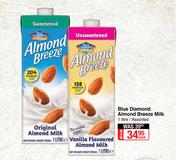 Blue Diamond Almond Breeze Milk Assorted-1L Each