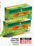 Twinings Green Tea 25 Sachets Assorted-Each
