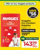 Huggies Dry Comfort Nappies (Sizes 1-5)-Per Pack