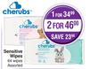 Cherubs Sensitive Wipes 64 Wipes Assorted-For 1
