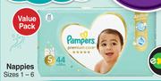 Pampers Value Pack Nappies Sizes 1-6-For 2