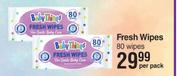 Baby Things Fresh Wipes 80 Wipes-Per Pack
