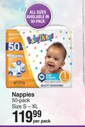 Baby Things Nappies 50 Pack Sizes S-XL-Per Pack