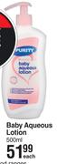 Purity Baby Aqueous Lotion-500ml Each