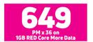 Samsung Galaxy S21 5G Smartphone-On 1GB Red Top Core More Data