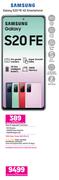 Samsung Galaxy S20 FE 4G Smartphone-Each