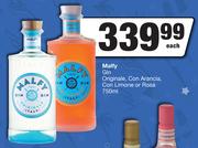 Malfy Gin Originale, Con Arancia, Con Limone Or Rosa-750ml Each