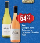 Spier Sauvignon Blanc, Chardonnay Or Chardonnay/Pinot Noir-750ml Each