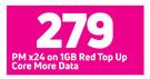 Vivo Y30 Smartphone-On 1GB Red Top Up Core More Data