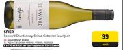  Spier Seaward Chardonnay, Shiraz, Cabernet Sauvignon Or Sauvignon Blanc-750ml Each