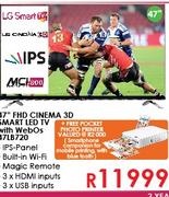 LG 47" FHD Cinema 3D Smart LED TV With WebOs 47LB720