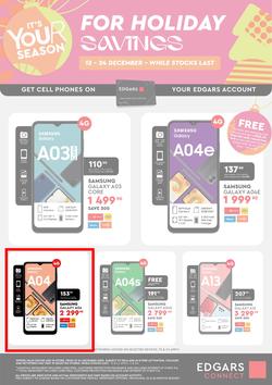 Edgars Mobile : It's Your Season For Holiday Savings (13 December - 24 December 2022), page 2
