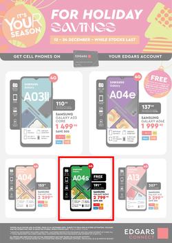 Edgars Mobile : It's Your Season For Holiday Savings (13 December - 24 December 2022), page 2