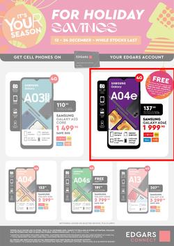 Edgars Mobile : It's Your Season For Holiday Savings (13 December - 24 December 2022), page 2