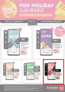 Edgars Mobile : It's Your Season For Holiday Savings (13 December - 24 December 2022), page 2