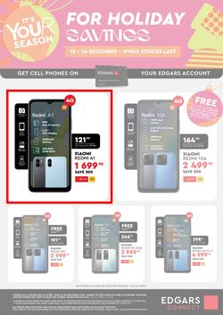 Edgars Mobile : It's Your Season For Holiday Savings (13 December - 24 December 2022), page 4